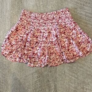 Garage Emmy Smocked Mini Skort New